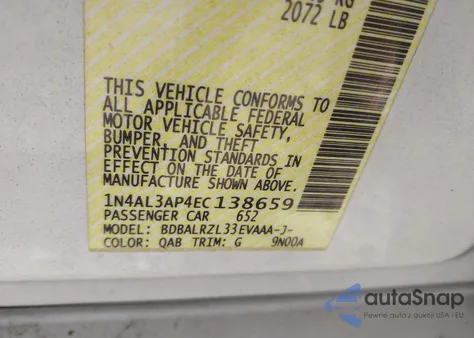 2014 Nissan Altima 2.5 S from USA, damaged, VIN 1N4AL3AP4EC138659